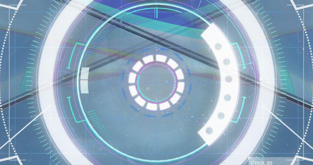 Futuristic Digital Scanning Interface with Scope and Data Display - Free Images, Stock Photos and Pictures on Pikwizard.com
