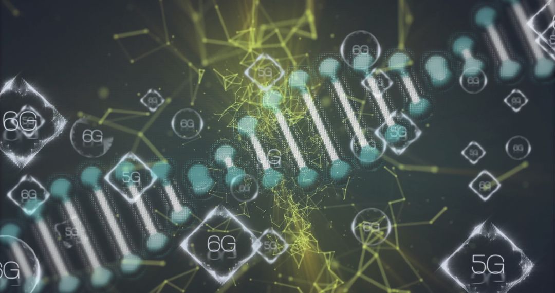 DNA Spiral with 5G and 6G Connectivity Concepts