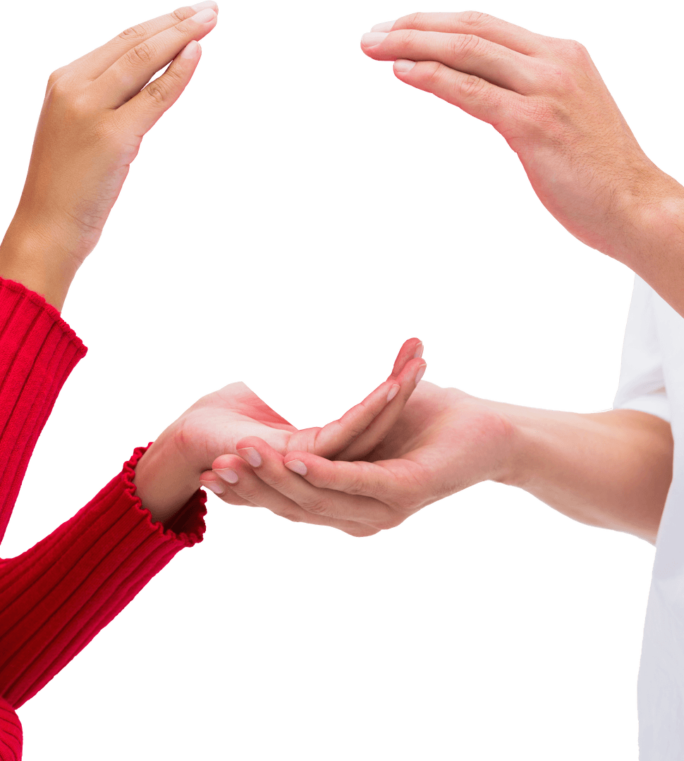 Couple Gesture Interaction on Transparent Background