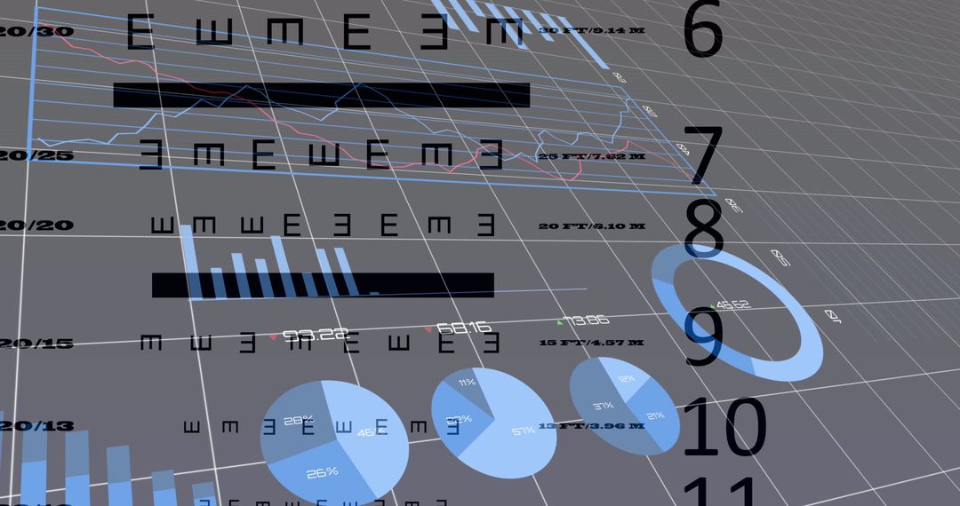 Abstract Data Visualization with Numerical Overlay
