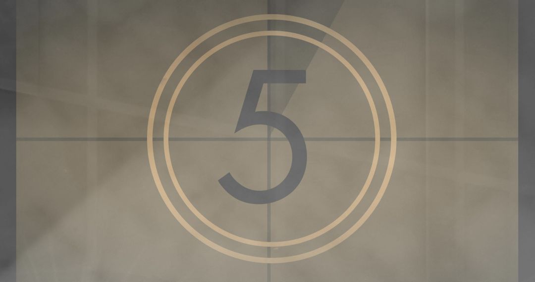 Classic Movie Countdown Backdrop Number Five
