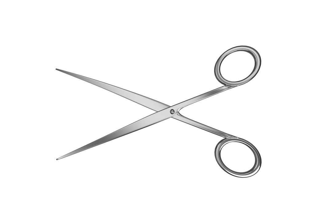 Silver Scissors on Transparent Background - Download Free Stock Images Pikwizard.com