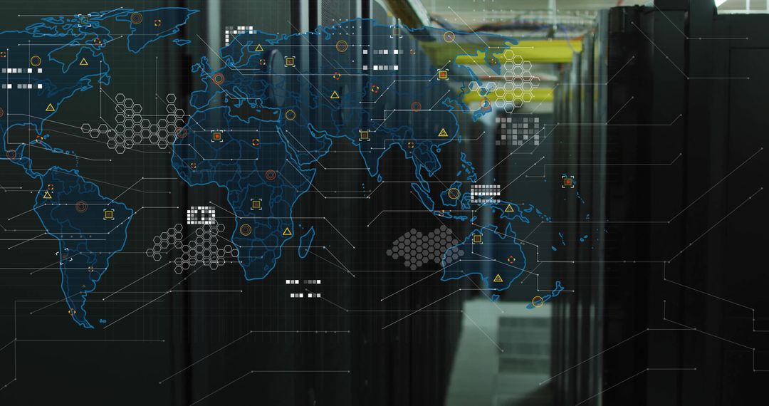 Global Data Network Overlay on Data Center Servers