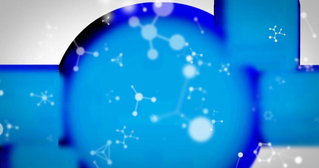 Digital Networks and Connectivity on Blue Abstract Background