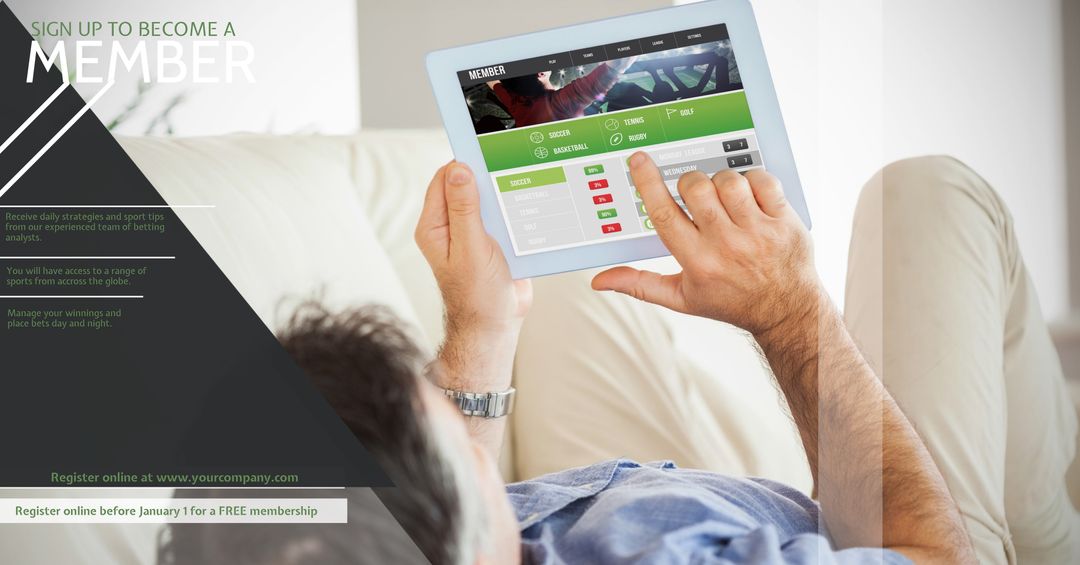 Interactive Digital Membership Sign-Up Displayed on Tablet