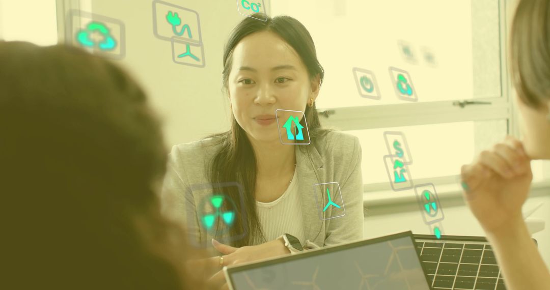 Innovative Energy Solutions Virtual Meeting with Holographic Interface