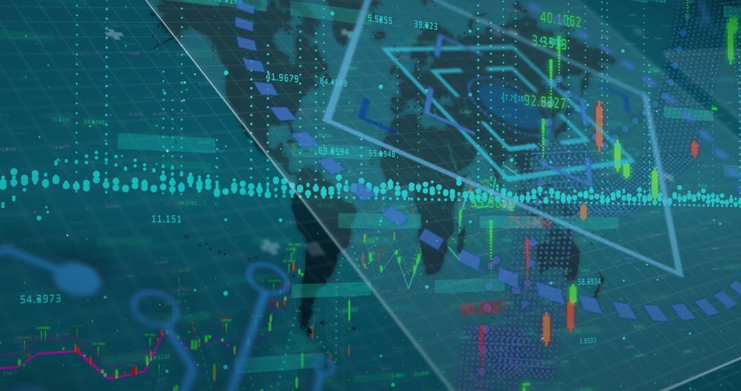 Digital Data Interface over World Map Conceptual Design