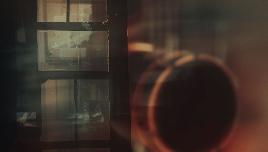 Abstract Blurred Interior with Warm Color Scheme and Modern Design