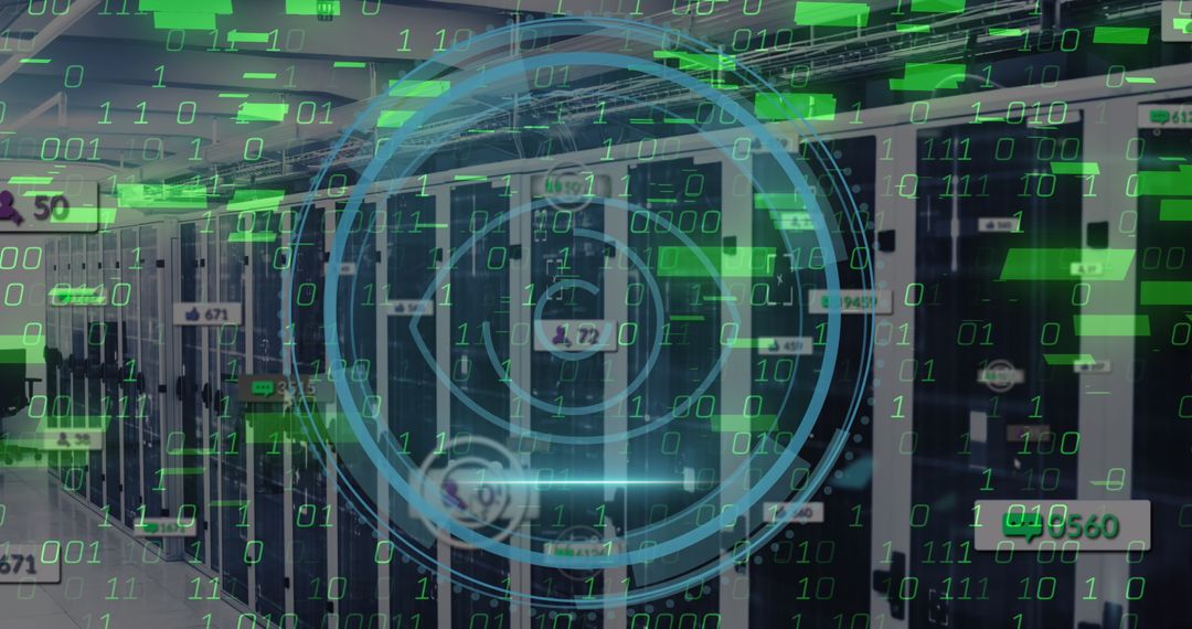Digital Security Overlay in Data Center Server Room