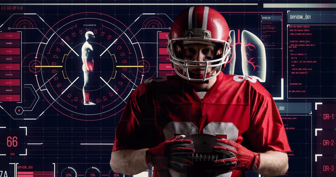 Digital Analysis of American Football Player in Action