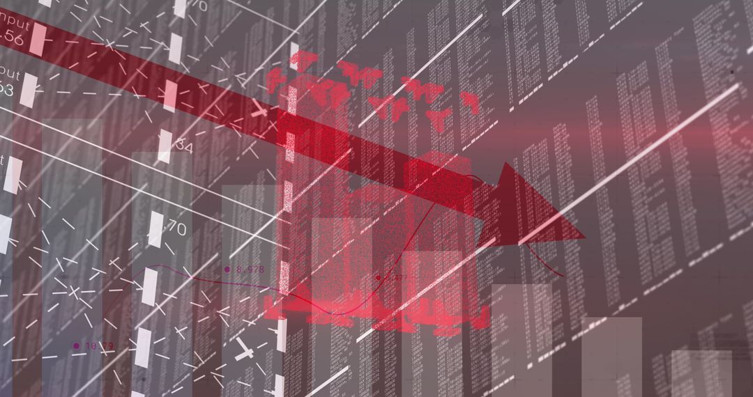 Digital Security on Declining Investment Analysis Chart