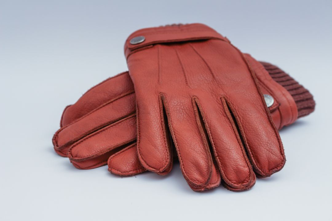 Close-Up of Stylish Red Leather Gloves on White Background - Free Images, Stock Photos and Pictures on Pikwizard.com