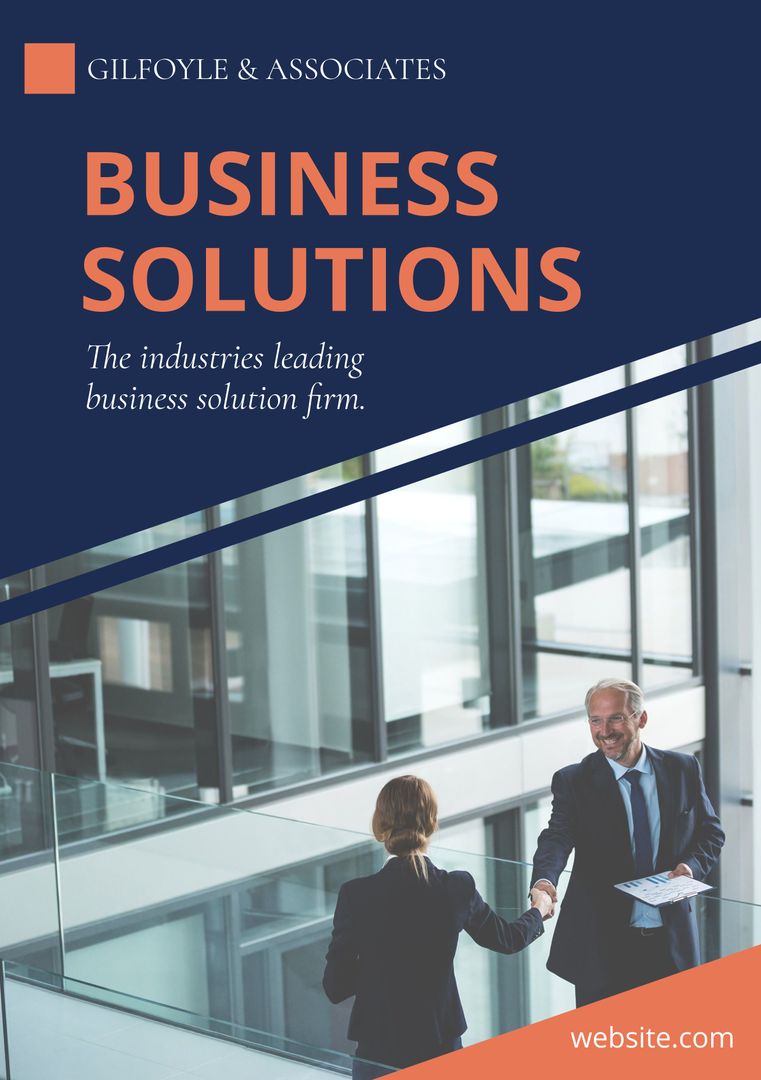 Collaborative Business Partners Shaking Hands in Modern Corporate Office