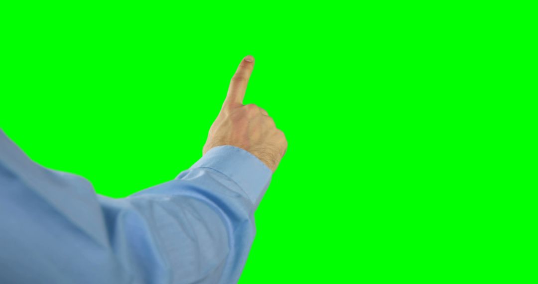 Male Hand Pointing Green Screen Background - Free Images, Stock Photos and Pictures on Pikwizard.com