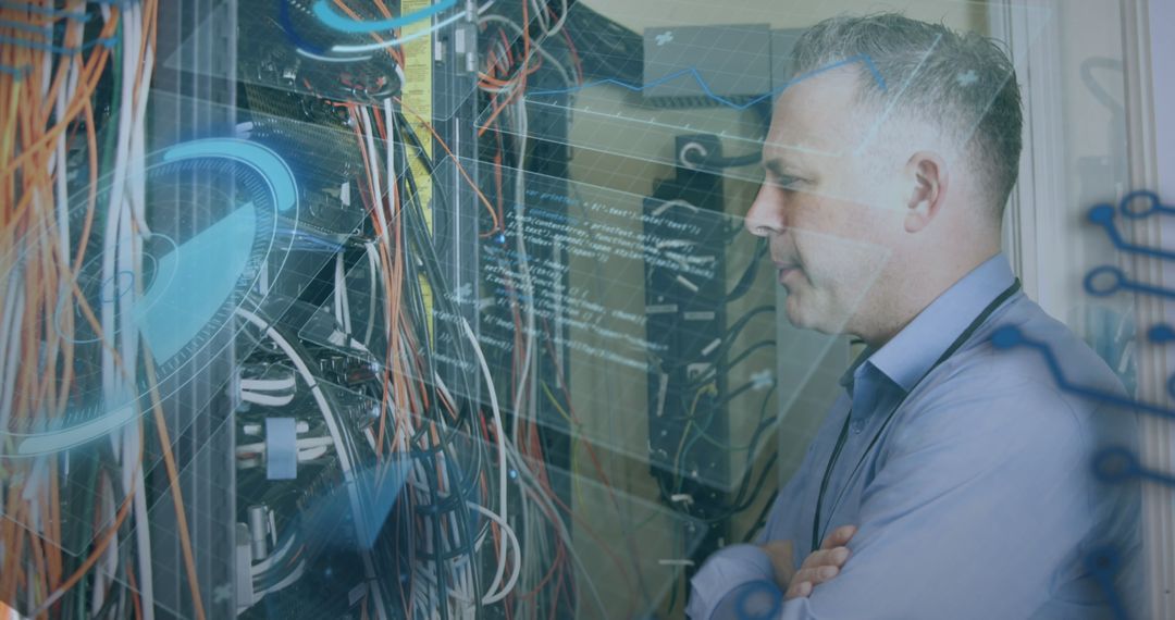 IT Technician Working on Modern Network Systems