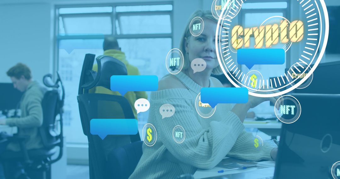 Digital Innovation in Modern Workspace with Crypto Focus