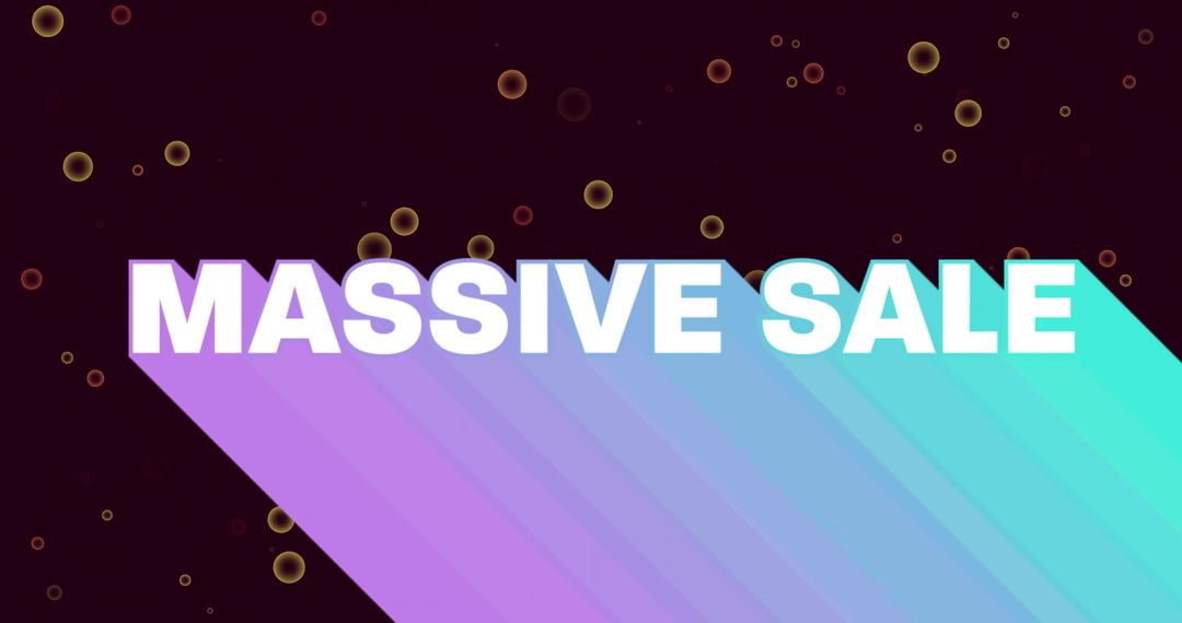 Dynamic Massive Sale Banner with Futuristic Design