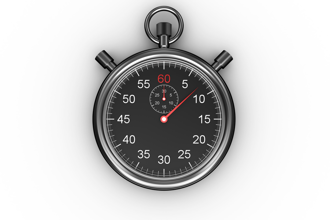 Digital Black Stopwatch Vector on Transparent Background - Download Free Stock Images Pikwizard.com