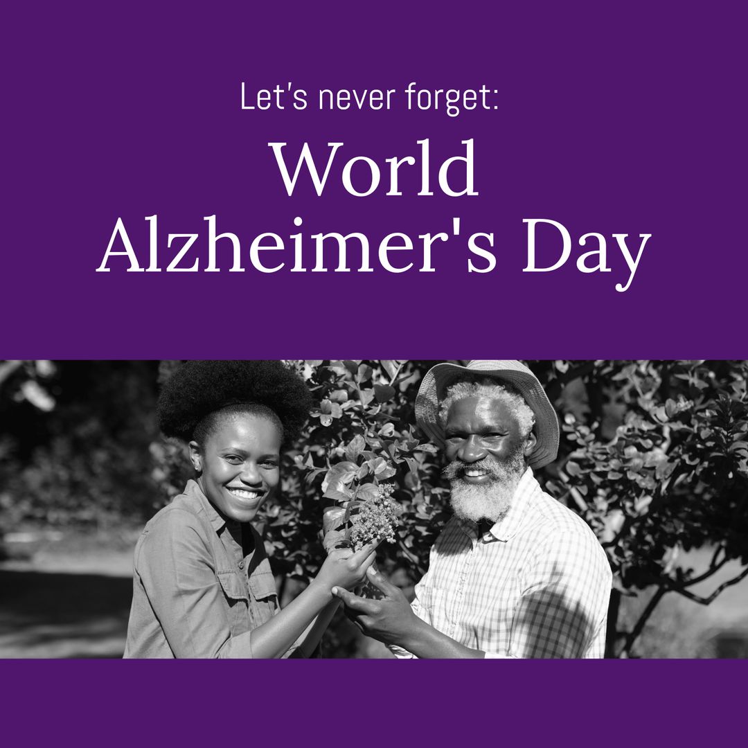 Celebrating World Alzheimer's Day with Joyful Senior Couple