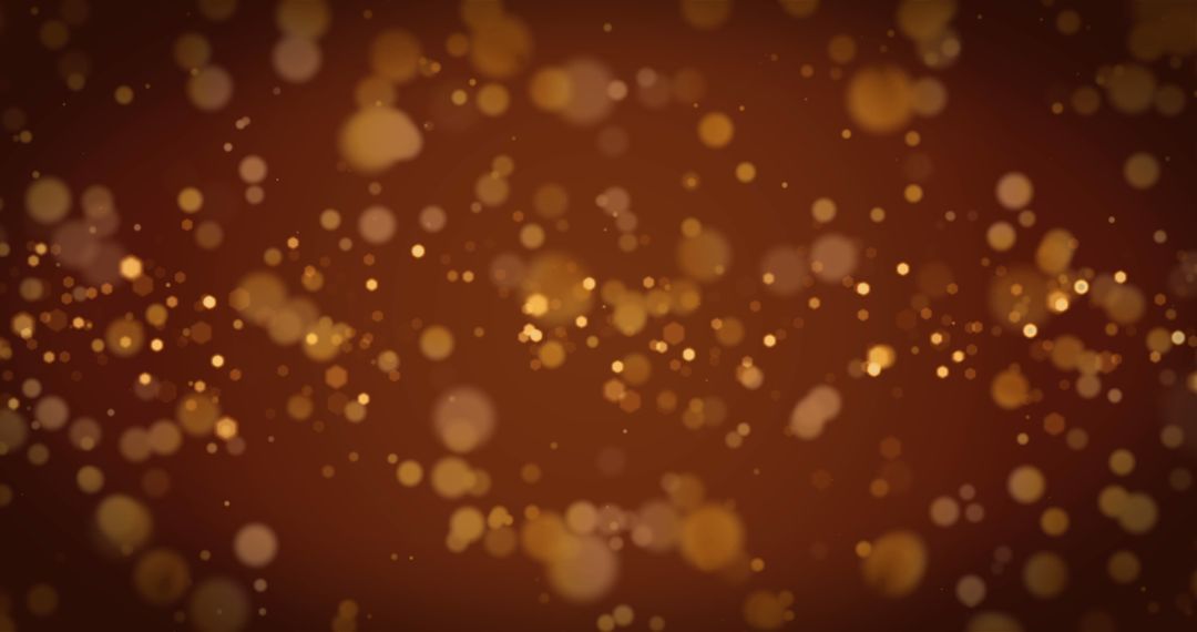 Sparkling Bokeh Lights on Warm Brown Background