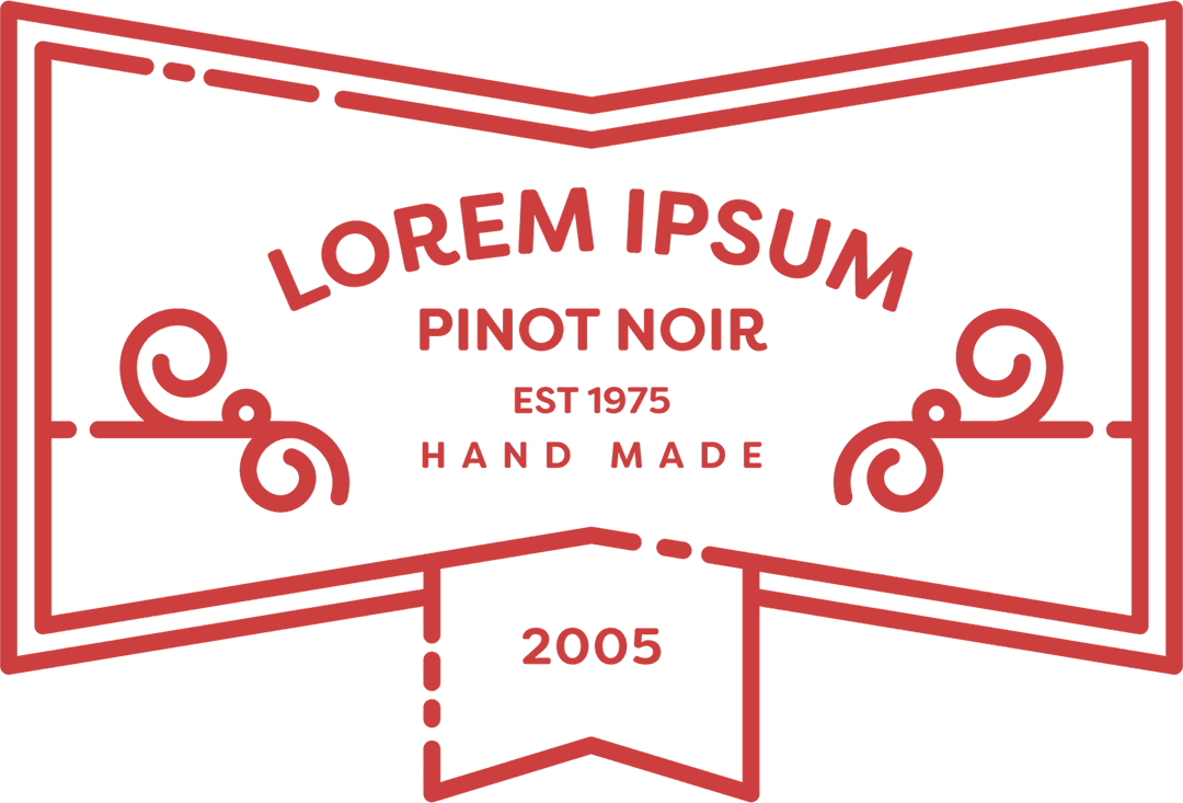 Elegant Lorem Ipsum Banner with Craftsmanship Theme on Transparent Background