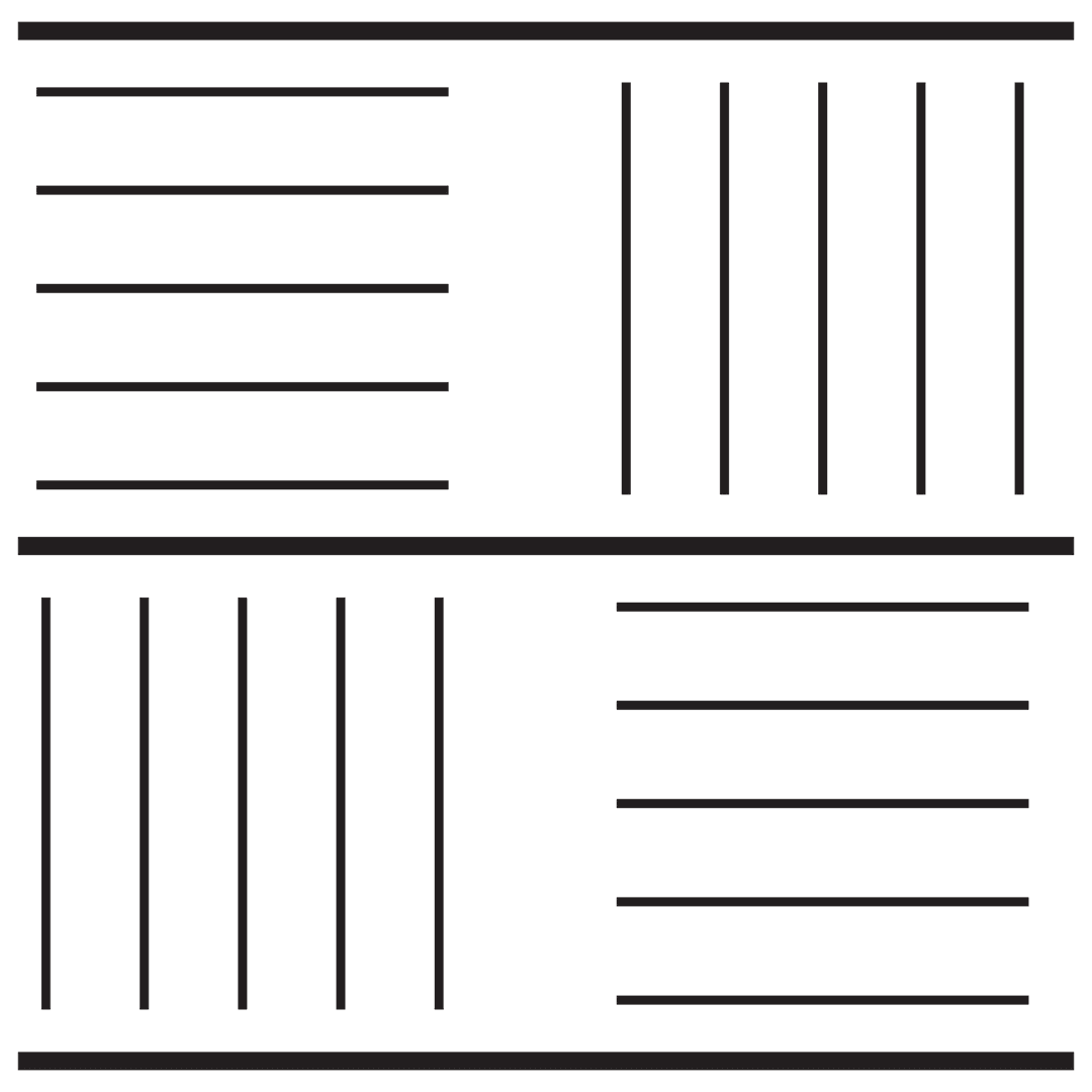 Geometric Black Repetitive Pattern on Transparent Background