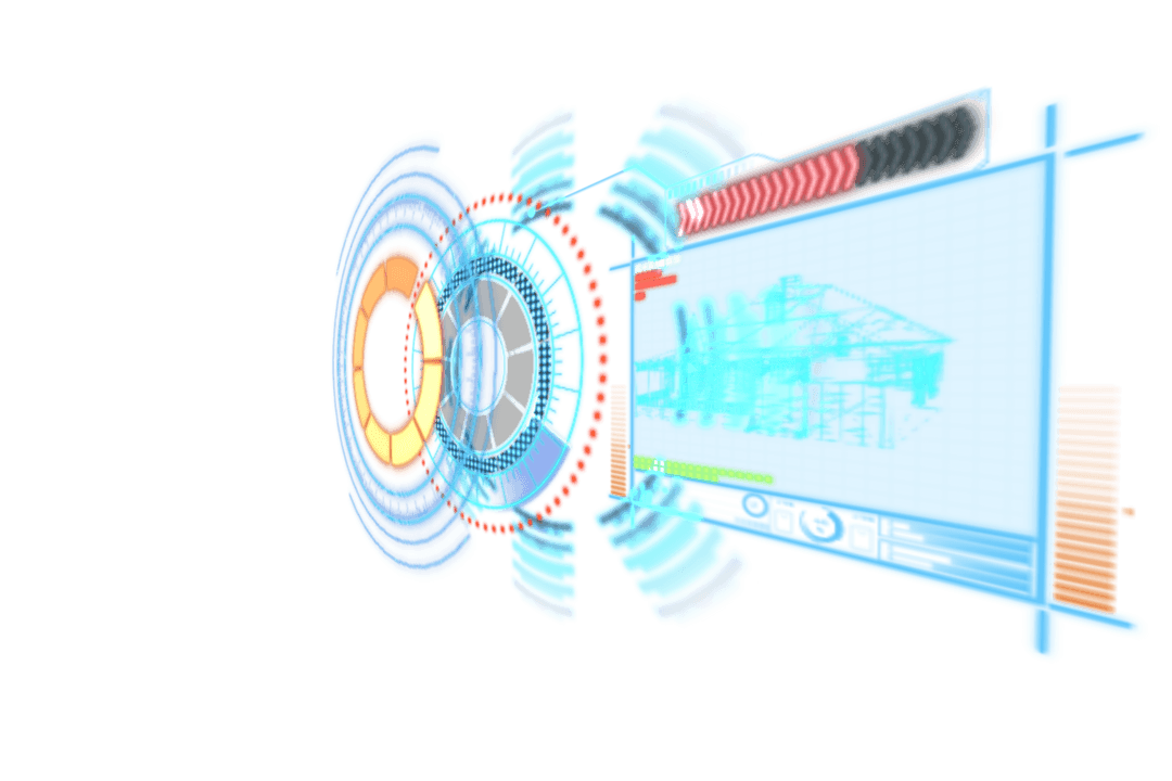 Transparent Digital Interface Illustration