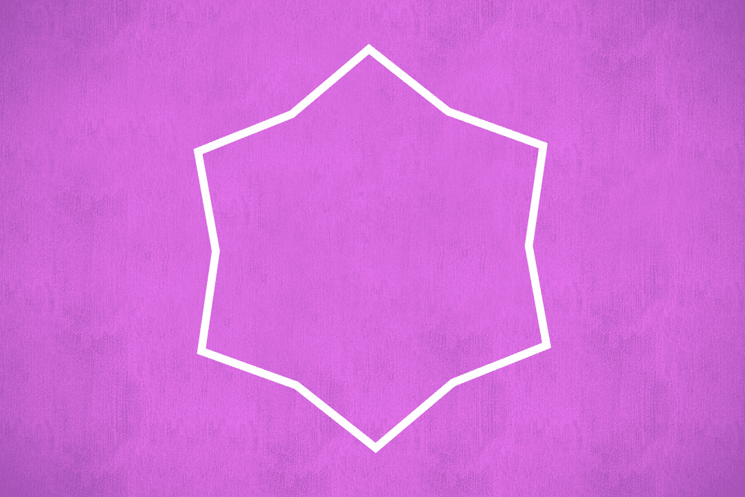 Purple Star Transparent Geometric Design Digital Art