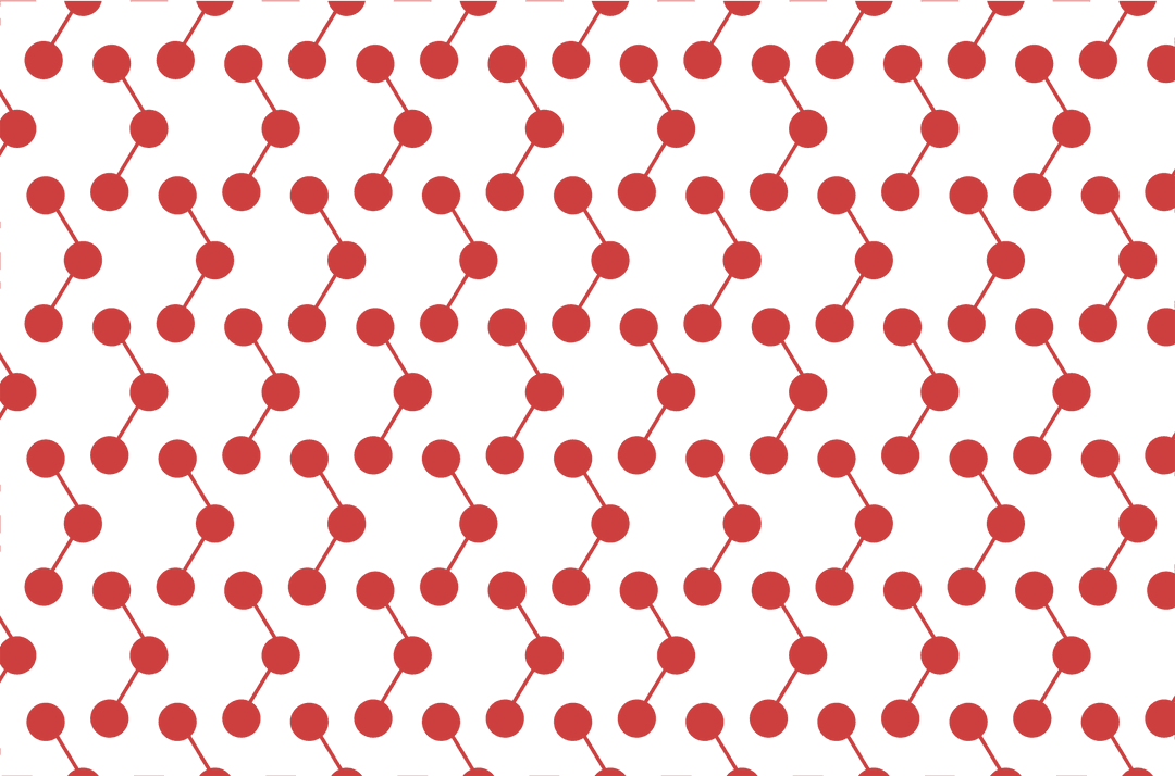 Red Spots and Organic Pattern on Transparent Background