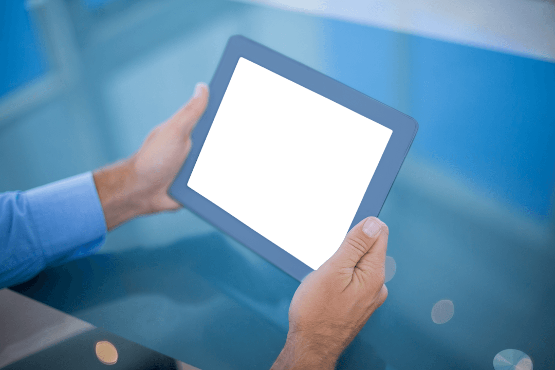 Transparent Digital Business Tablet Usage in Office