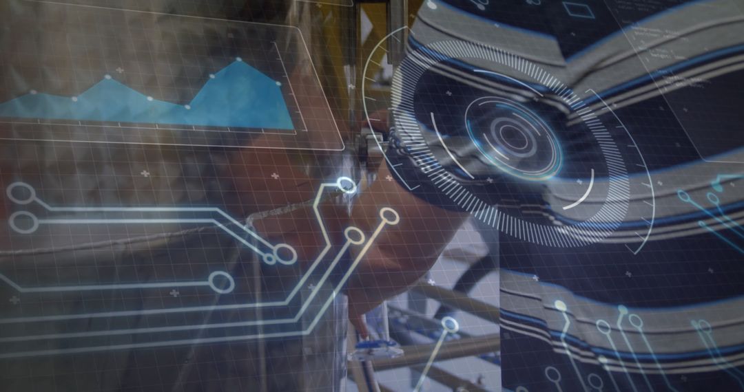 Futuristic Construction Worker Using Augmented Reality on Site