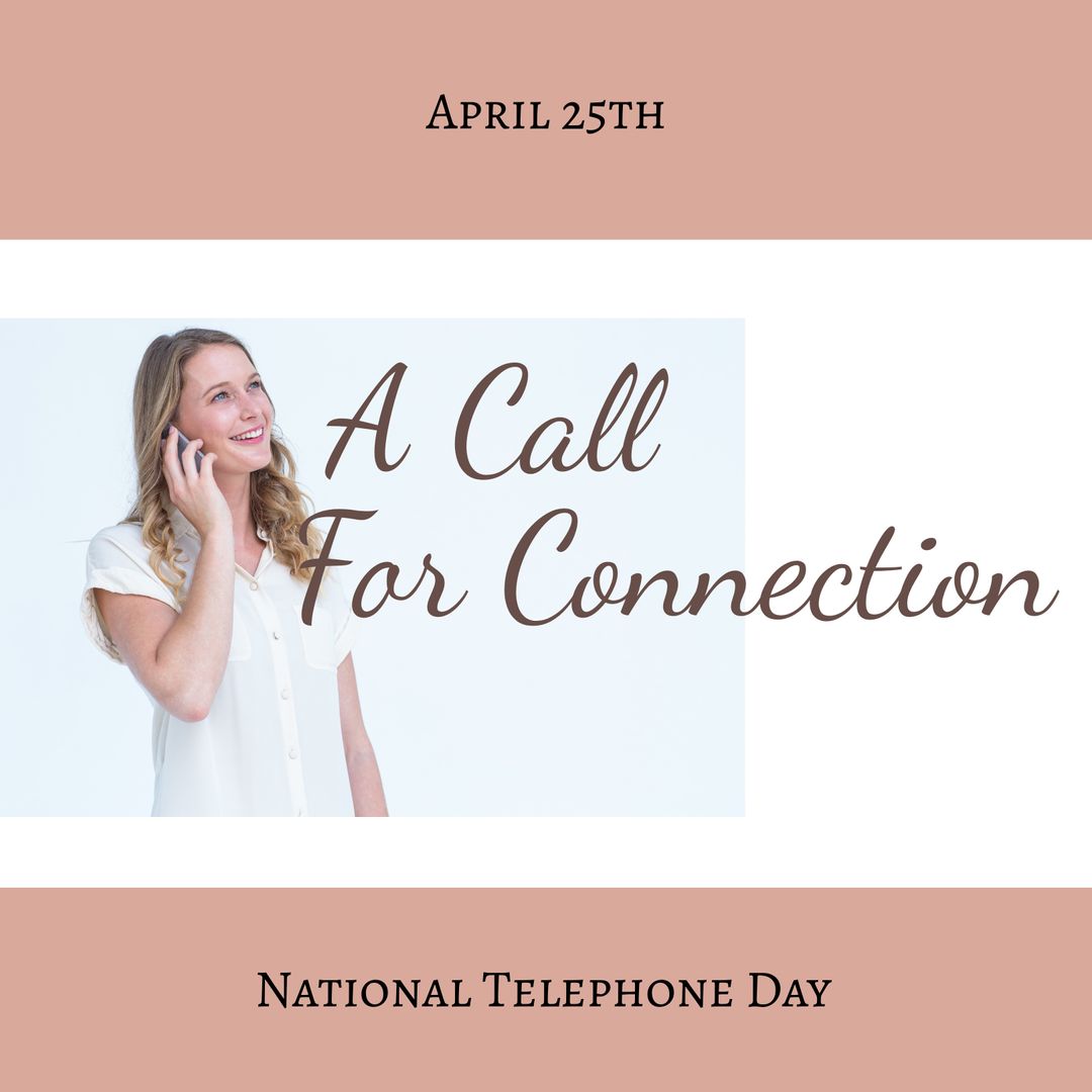 Celebrating National Telephone Day with Joyful Expression