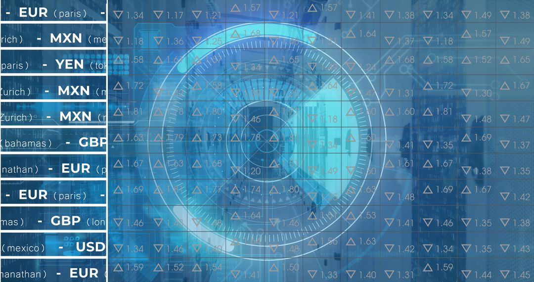 Digital Stock Market Analysis and Global Finance Concept