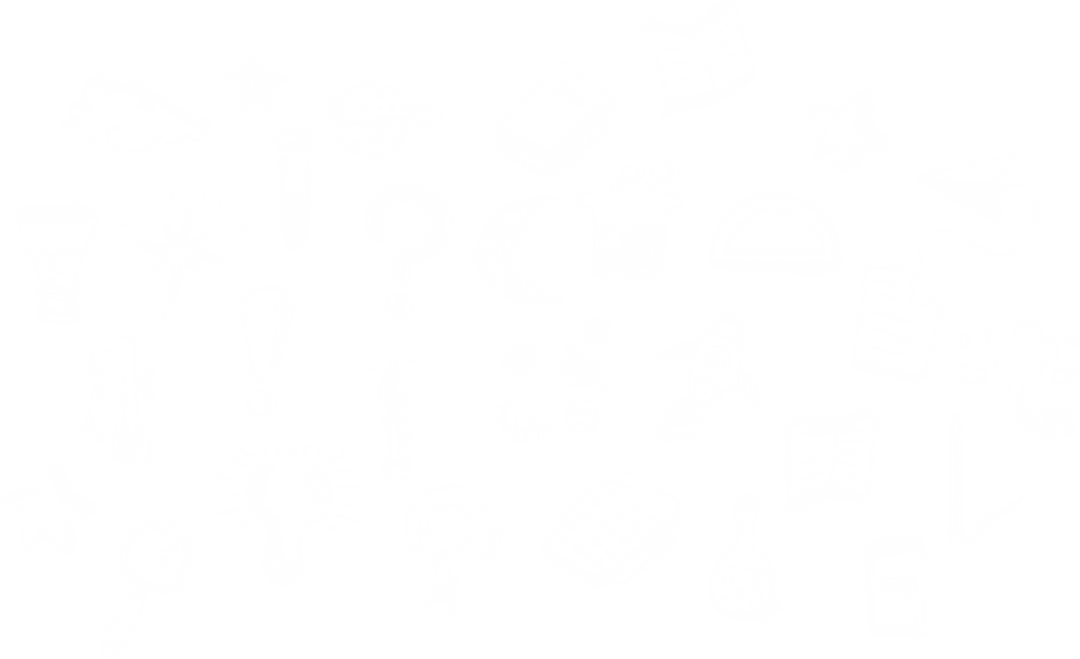 Transparent Sketch with Educational Icons in Doodle Style