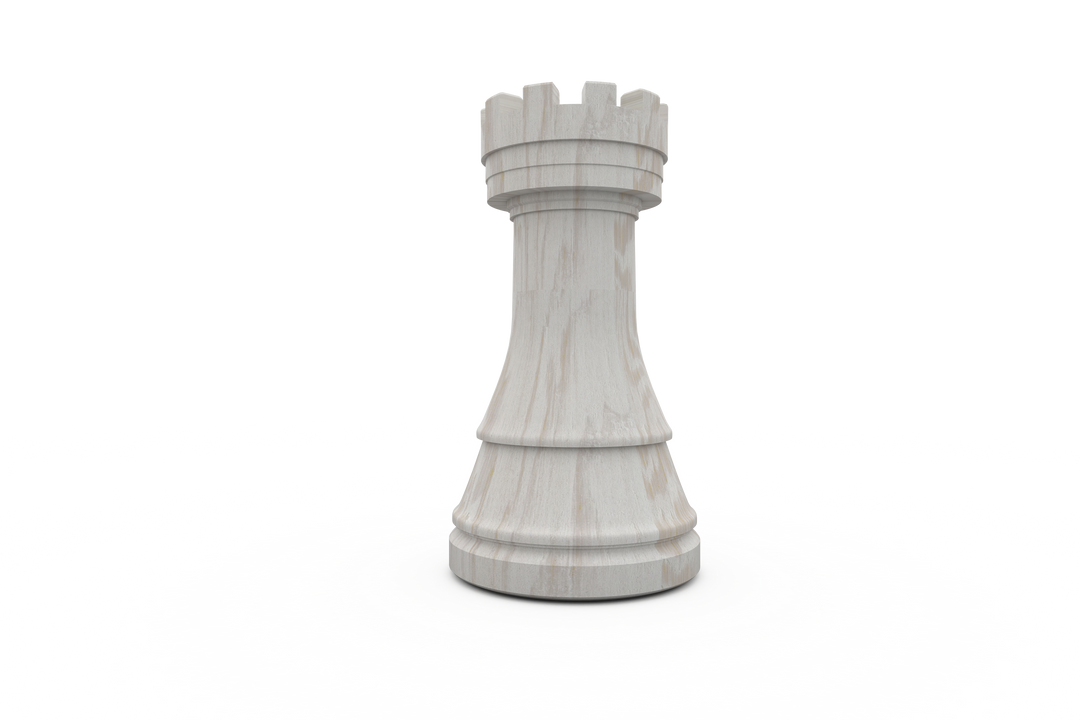 Transparent Wooden White Rook Chess Piece Isolated - Download Free Stock Images Pikwizard.com