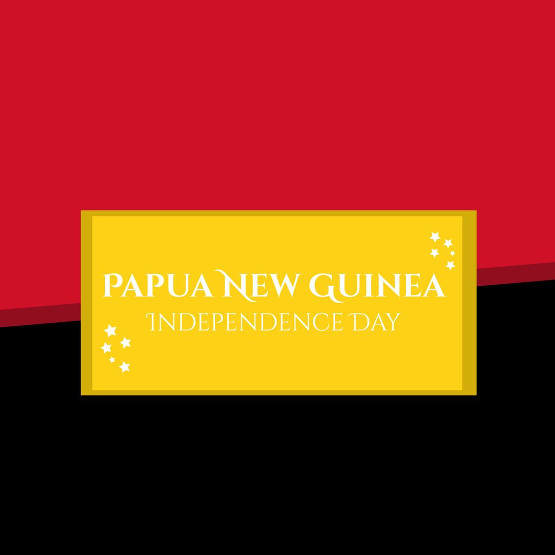 Papua New Guinea Independence Day Celebration Banner