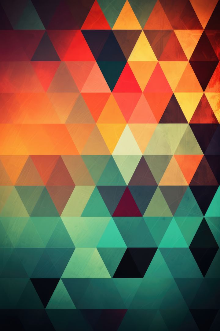 Abstract Colorful Geometric Triangle Pattern - Free Images, Stock Photos and Pictures on Pikwizard.com