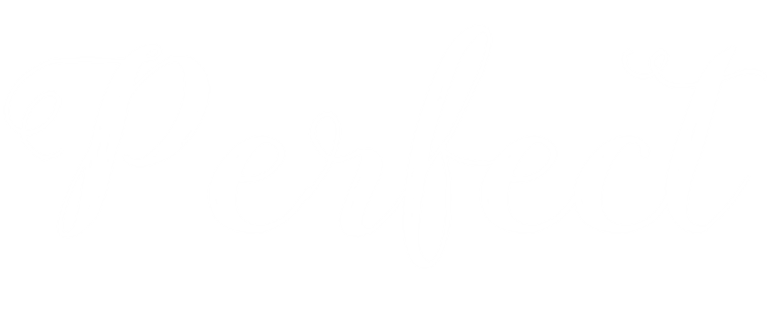 Elegant Perfect Word Art on Transparent Background