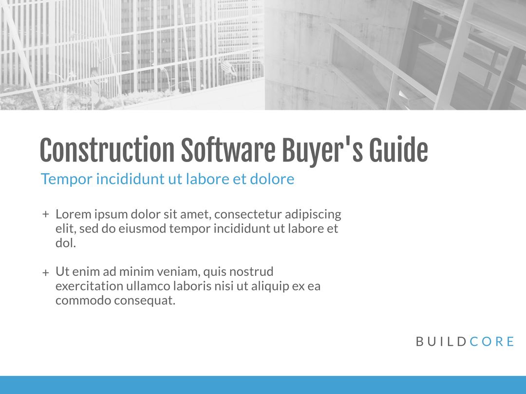 Modern Construction Software Buying Guide with Efficient Design - Download Free Stock Templates Pikwizard.com