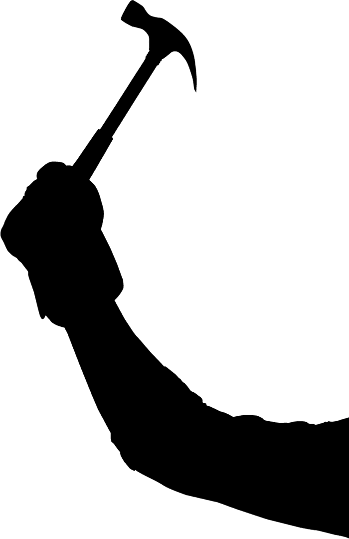 Hand Holding Hammer Transparent Background Construction Icon