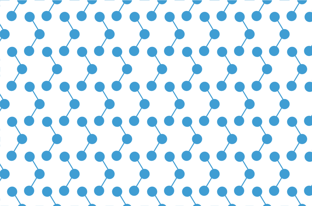 Abstract Blue Geometric Pattern on Transparent Design