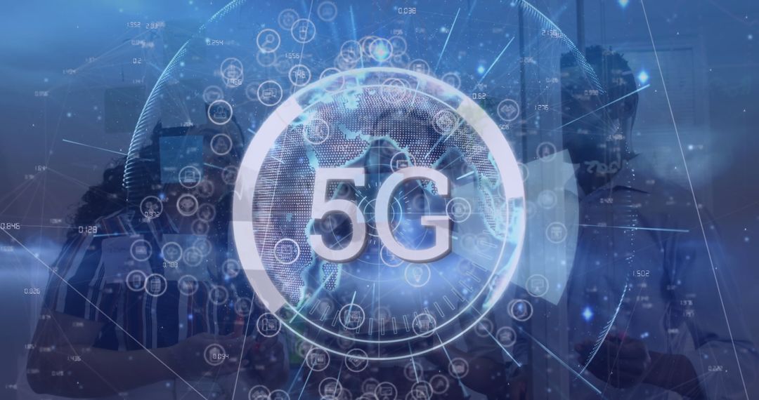 5G Network Concept with Diverse Business Professionals