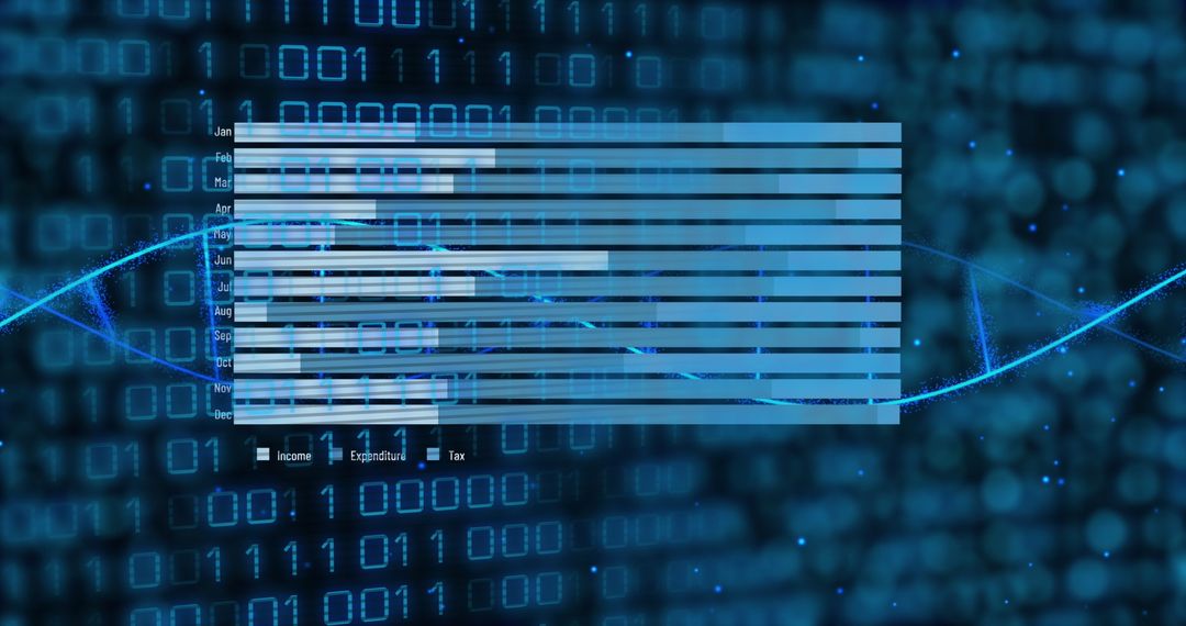 innovative integration of dna, graphs, and binary code - Free Images, Stock Photos and Pictures on Pikwizard.com