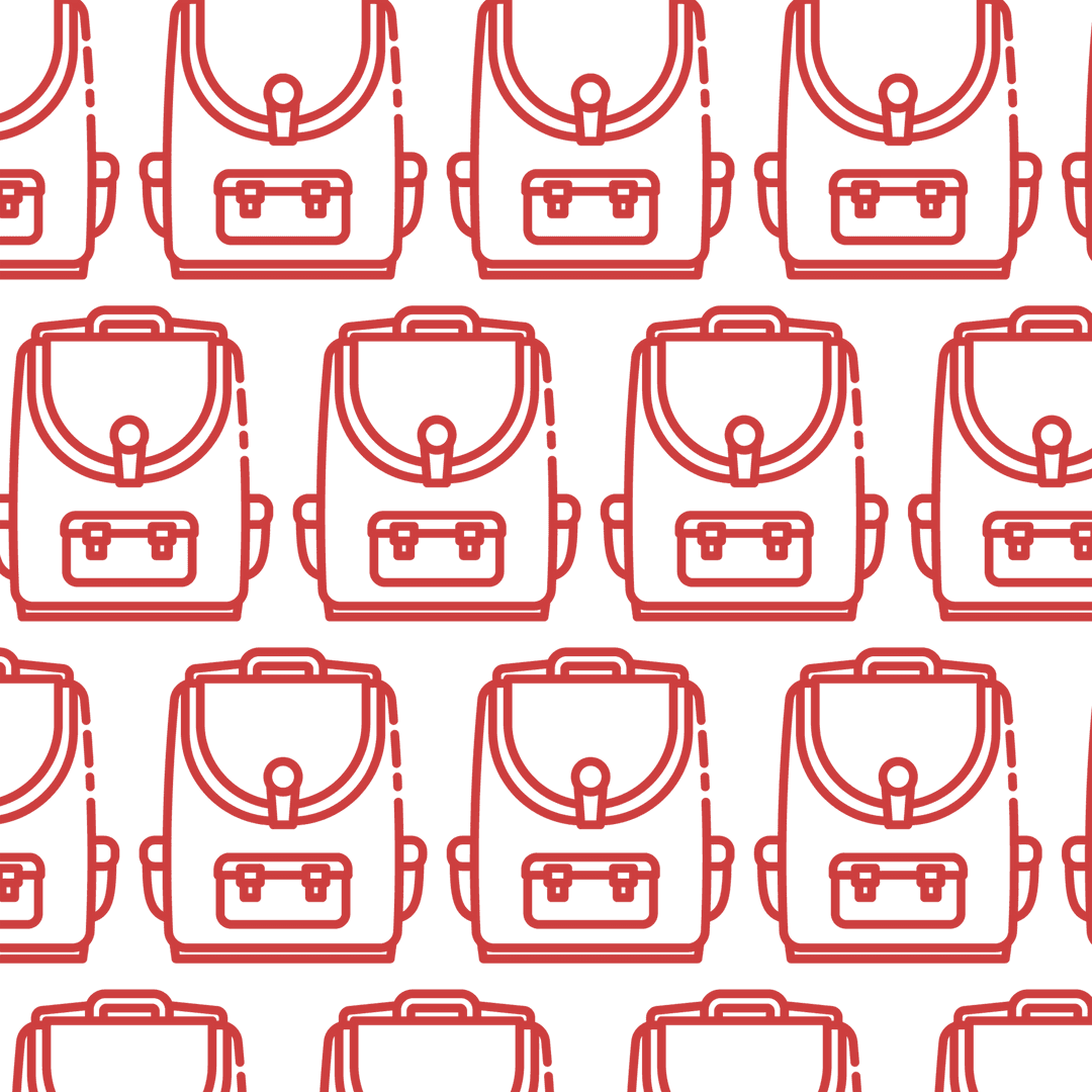 Seamless Transparent Pattern Red Backpacks Isolated Vector - Download Free Stock Images Pikwizard.com