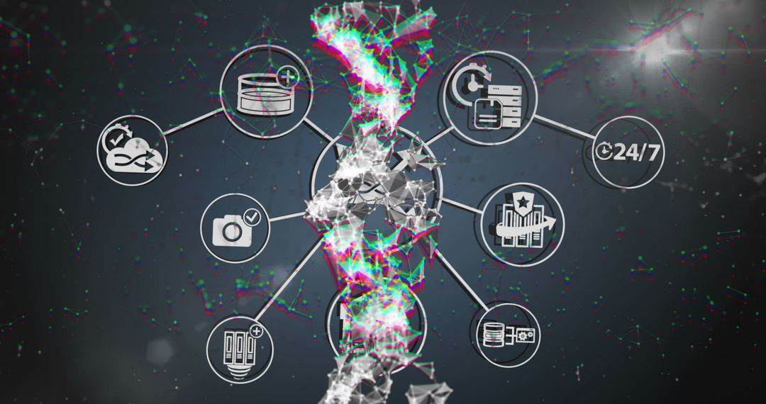 Digital DNA Strand Conecting Technology Concepts