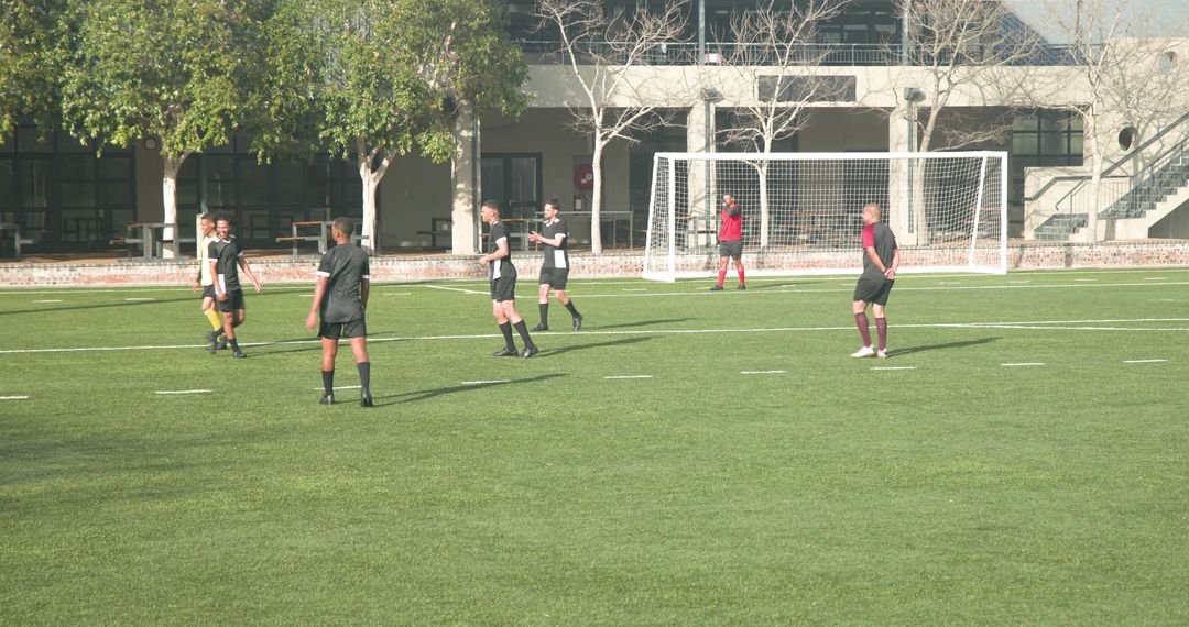 Team Preps Strategically for Soccer Showdown on Sunny Pitch