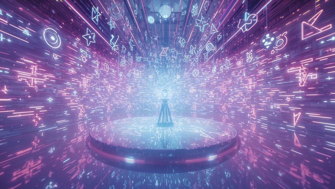 Futuristic Digital Transformation with Glowing Orb