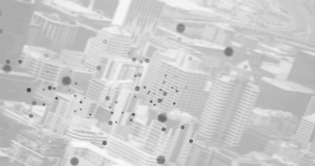 Dynamic Network Connections Spanning Urban Cityscape