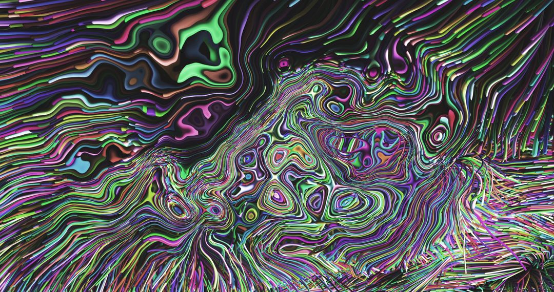 Vibrant Metallic Liquid Texture Abstract Background