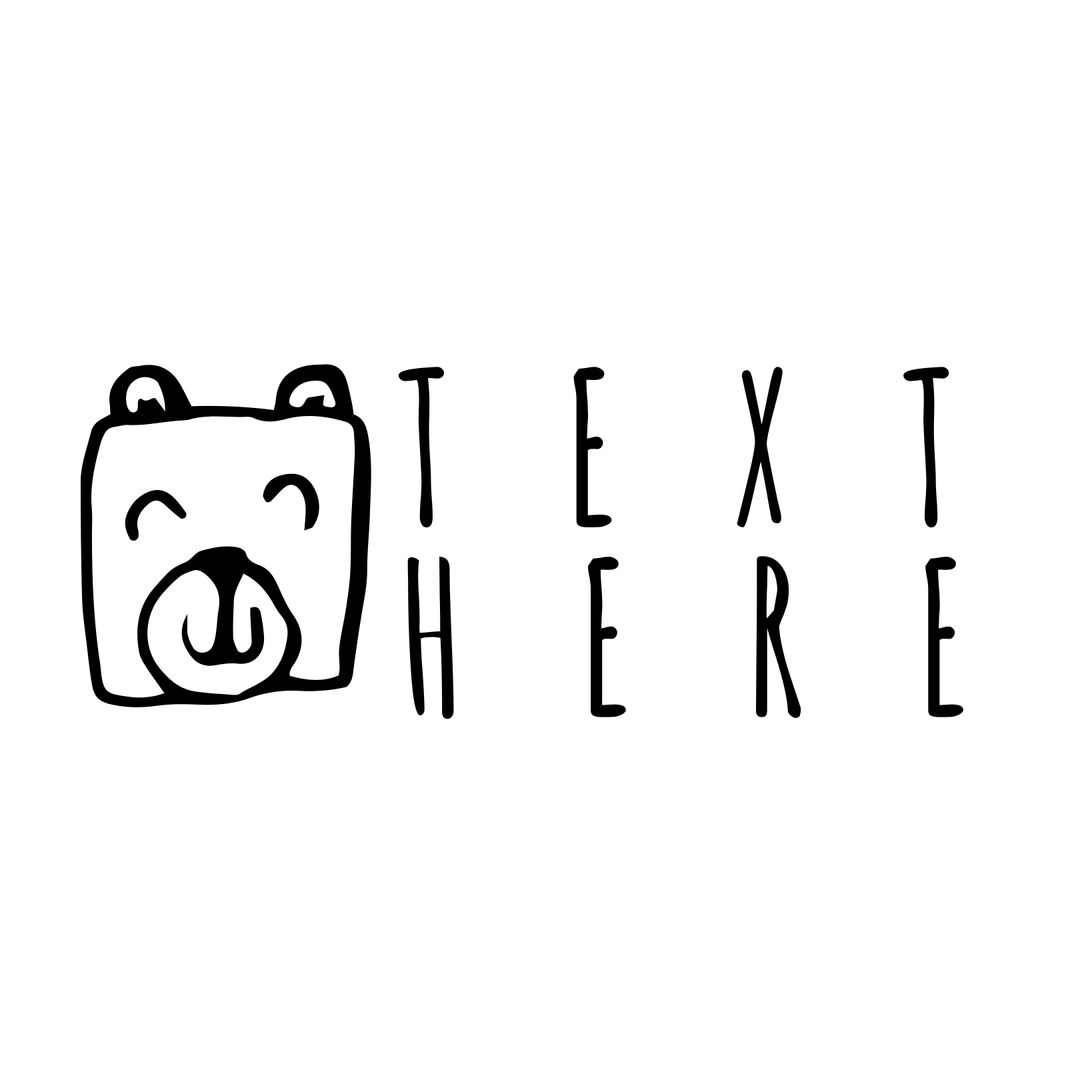 Whimsical Bear Sketch with Customizable Text Space for Playful Designs - Download Free Stock Templates Pikwizard.com